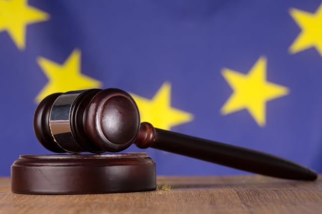 Gavel resting on sound block with european union flag in background.jpeg